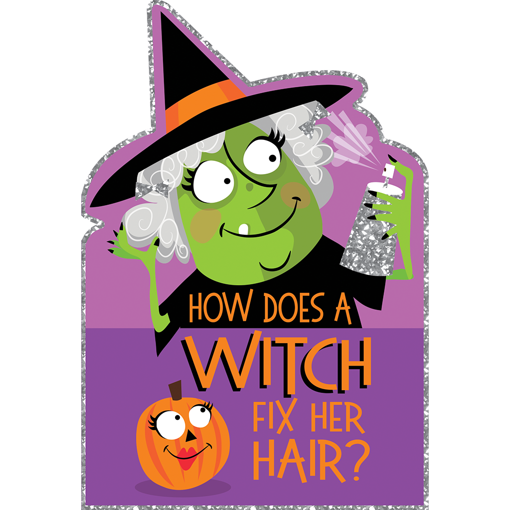 Witch Scare Spray Halloween Card